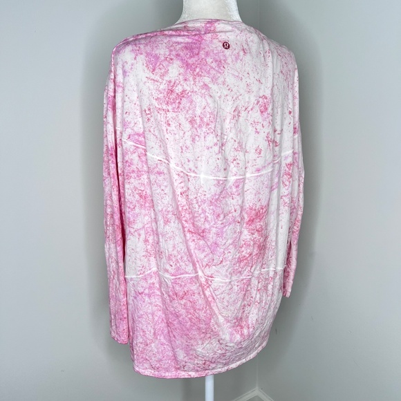 NWT Lululemon Back In Action To Dye For Pink Long Sleeve Shirt 8 - Picture 2 of 4